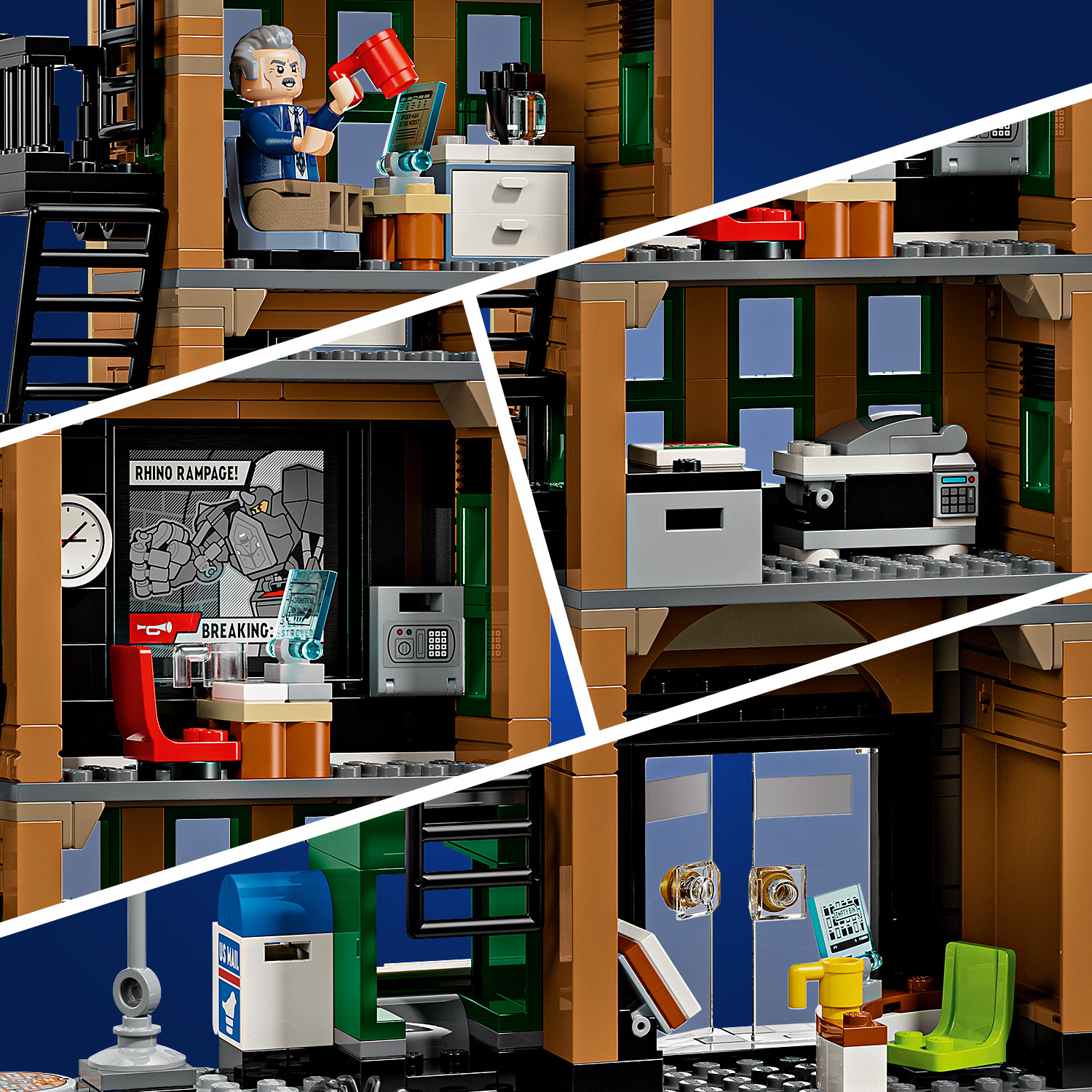4-poschodová budova redakcie Daily Bugle